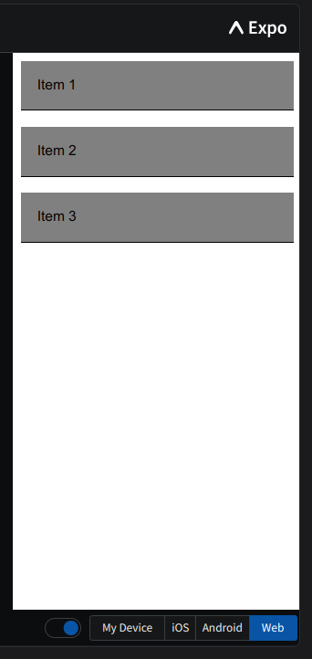react native list view