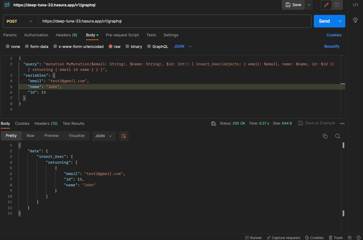 Building GraphQL API with Hasura and Express.js