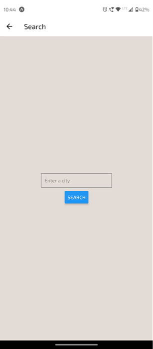 React native weather app